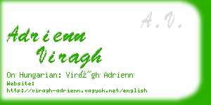 adrienn viragh business card